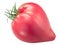 Sterling Old Norway heirloom tomato, pink oxheart type,  isolated