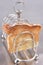 Sterling silver toast rack with slices of fresh bread