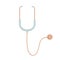 Stethoscope, 3d icons, pastel minimal cartoon style isolated