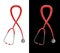 Stethoscope AIDS awareness