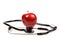 Stethoscope and apple