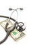 Stethoscope and cash