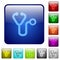 Stethoscope color square buttons