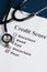 Stethoscope and Credit Report