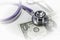 Stethoscope dollar , expenditure on health or financial assistanc