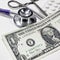 Stethoscope dollar , expenditure on health or financial assistance