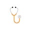 Stethoscope Flat Medical Icon Illustration