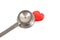 Stethoscope with heart