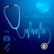 Stethoscope heartbeat background