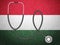 Stethoscope on Hungary flag