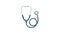 Stethoscope icon animation for medical motion graphics
