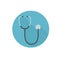 Stethoscope icon illustration. Health care concept