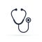 Stethoscope icon in trendy flat style isolated on background. Symbol for your web site design. Medical and Health