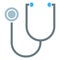 Stethoscope isolated icon, medicine and cardiology, heart rate and pulse