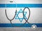 Stethoscope on Israel flag