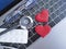 Stethoscope laptop heart working table capsules