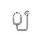 Stethoscope linear icon concept. Stethoscope line vector sign, symbol, illustration.