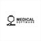 Stethoscope logo medical software icon and symbol healthy template