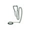 stethoscope medical cardio device icon