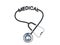 Stethoscope with medical text