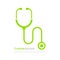 Stethoscope medical vector logo