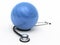 Stethoscope and pilates ball