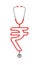 Stethoscope rupee symbol