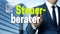 Steuerberater in german Tax-Accountant concept is shown by businessman