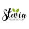 Stevia Organic food label.