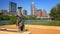 Stevie Ray Vaughan Sculpture in Front of Downtown Austin, Texas