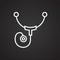 Sthetoscope line icon on background for graphic and web design. Simple vector sign. Internet concept symbol for website