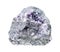 Stibnite antimonite ore on amethyst quartz rock