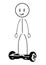 Stick figure with giroboard