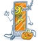 Stick figure is screened by a radioscopy as a halloween ghost