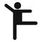 Stick figure stickman icon pictogram simple