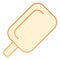 Stick ice cream flat icon. Ice lolly orange icons in trendy flat style. Sweets gradient style design, designed for web