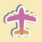 Sticker Aeroplane - Simple illustration,Editable stroke