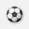 Sticker black and white soccer ball