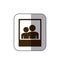 sticker brown silhouette frame photography couple people icon
