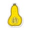 sticker of a cartoon butternut squash