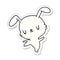 sticker cartoon illustration kawaii cute furry bunny