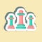 Sticker Chess. suitable for education symbol. simple design editable. design template vector. simple illustration