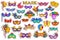 Sticker collection for Masquerade Party Masks