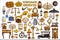 Sticker collection for vintage and antique object