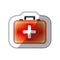 sticker color suitcase with blood donation kit