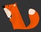 Sticker cunning fox