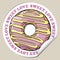 Sticker with donut.