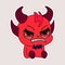 Sticker emoji emoticon emotion happy character sweet hellish entity cute horned