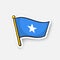 Sticker flag of Somalia