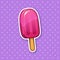 Sticker fruit popsicle ice lolly